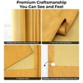 thumbnail image 5 of HPD Half Price Drapes Dandelion Gold Extra Wide Faux Linen Room Darkening Curtains for Bedroom & Living Room Curtains (1 Panel), Window Curtains 108 inches long, 100W X 108L, 5 of 10