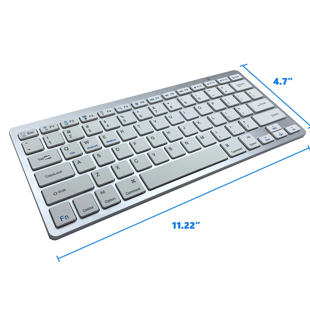 Wireless Bluetooth Keyboard 78 Key for Mac PC iPhone IOS Android Phone Tablet