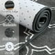 thumbnail image 2 of Alfombra Chicrug Shag geométrica moderna, 120 x 180 cm, gris oscuro/blanco, 2 of 8