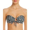thumbnail image 1 of Peony Petite Fleur Bandeau Bikini Top, Green, Green, 2, 1 of 3
