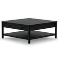 thumbnail image 5 of Safavieh Jaylessa Solid Wood 1 Drawer Coffee Table in Black, 5 of 12