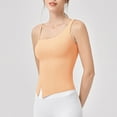 thumbnail image 7 of JGGSPWM Women's Slit Crop Camisole Tops Summer Irregular Square Neck Going Out Trendy Sleeveless Tank Tees Orange L, 7 of 7
