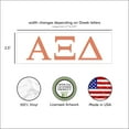 thumbnail image 2 of Pro-Graphx Alpha Xi Delta Greek Sorority Sticker Decal, 2.5 Inches Tall, Coral, 2 of 7