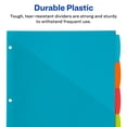 thumbnail image 6 of Avery 5-Tab Write & Erase Dividers, Multi Brights (16102), 6 of 9