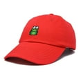 thumbnail image 5 of Dalix Frog Embroidered Womens Cotton Dad Hat Baseball Cap Adjustable in Red, 5 of 5