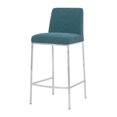 thumbnail image 1 of Celine Tabouret de Bar en Chenille de Qualité Contractuelle, Atlantis, 26 Pouces, 1 of 3