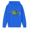 thumbnail image 5 of Teylalorva Girls Hoodie Long Sleeve Christmas Print Casual Hooded Pullover Top Winter Outwear Blue Size 3T, 5 of 5