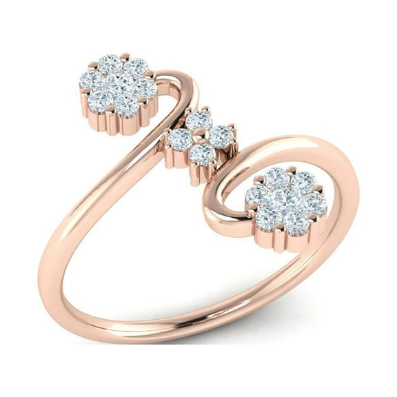 2ctw Round Cut Diamond Prong Fancy Forever Us Ladies Engagement Ring Bridal Solid 18K Gold H SI2