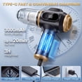 thumbnail image 4 of FLORAY Cordless Handheld Car Vacuum Cleaner with Digital Battery Display, Portable Cleaner with 9 Attachments for Car, 4 of 9