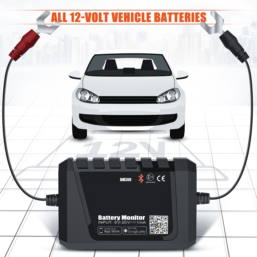 BM300 Car Battery Tester Auto 12V Car Battery Analyzer Circuit Electrical System OBD2 Scanner Battery Tester ,Fast and Accurate Precise