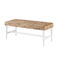 thumbnail image 2 of SEI Furniture Standerson Woven Coffee Table Bench White-Natural hyacinth, 2 of 11