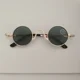 thumbnail image 3 of Gafas de sol de lujo para niños y niñas, gafas de sol con espejo redondo estilo príncipe heredero retro a la moda para niños, 3 of 5