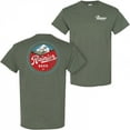 thumbnail image 1 of Rainier Beer Distressed Mountain Logo Front and Back T-Shirt-Small, 1 of 3