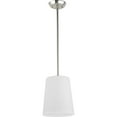 thumbnail image 6 of Progress Lighting Clarion 1-Light Pendant, Brushed Nickel, Etched Glass Shade, 6 of 15