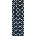 thumbnail image 5 of SAFAVIEH Chatham Jacob Geometric Quatrefoil Wool Area Rug, Dark Blue/Ivory, 7' x 7' Square, 5 of 10