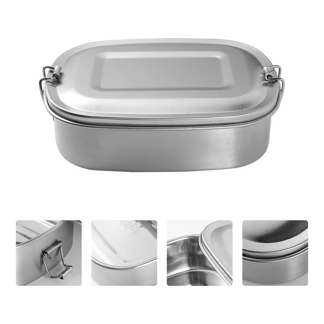 Phenofice 1Set Stainless Steel Bento Lunch Boxes for School and Work