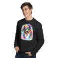 thumbnail image 3 of Hippie Australian Shepherd Portrait Watercolor Tie-Dye Vintage Styles Sweatshirt Unisex Merch Aussie Dog Lover Gifts - 00014, 3 of 6