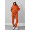 thumbnail image 4 of Weardear Women 2 Piece Sets Long Sleeve Tracksuit Fall Travel Outfits Joggers Sets Half Zip Sweatsuit Matching Set, 4 of 7