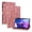 Pink, variant on Case for Lenovo Tab M10 (3rd Gen) 10.1 TB-328F, Flower Pattern PU Leather Multi-Angle Viewing Stand Shockproof Flip Case with Card Slot, Magnetic Clasp, Pencil Slot, Brown