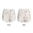 thumbnail image 3 of Balery Coffee Pantalones cortos deportivos para mujer con forro y dos bolsillos, elásticos, para entrenamiento, gimnasio, yoga-Medium, 3 of 7