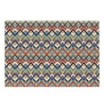 thumbnail image 1 of Ikat Cutting Board, Back Strapped Native Ceremonial Type Ikat Patterns Group of Irregular Lines Art, Decorative Tempered Glass Cutting and Serving Board, Large Size, Red Blue Orange, by Ambesonne, 1 of 1