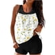 thumbnail image 1 of Trajes de baño Amzcrzy Tankini para mujer, trajes de baño, trajes de baño, bikini, traje de baño de dos piezas con estampado de moda de cintura alta conservador para mujer, multicolor, M, 1 of 4