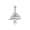 White, variant on 10k Yellow Cedar Tree of Lebanon Pendant (16 Inches)