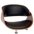 thumbnail image 2 of Allora Faux Leather Swivel Office Chair in Black, 2 of 4