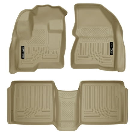 Husky Liners Front & 2nd Seat Floor Liners Fits 09-18 Flex, 10-14 MKT