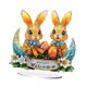 thumbnail image 2 of Decoración de conejitos de Pascua de acrílico, centro de mesa único y atractivo, decoración de Pascua 199 cm x 20 cm, 2 of 9