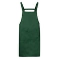thumbnail image 1 of Unique Bargains H Style Apron Kitchen Cooking Aprons Long Artist Painting Apron with 2 Pockets Dark Green, 1 of 5