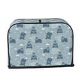 thumbnail image 2 of Sikiie Cute Hippopotamus Toaster Covers 2 Slice Dustproof Toaster Cover Bread Machine Cover, Dustproof Cover - 11.4" x 7.5" x 7.9", 2 of 7