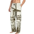 thumbnail image 6 of Pofeuu Dutch Windmill Print Men's Pajama Pants, Soft Lounge Pajama Pants with big pockets for Men Plaid Pj Bottoms-XX-Large, 6 of 6