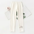 thumbnail image 2 of VERUGU Girls Leggings Toddler Kids Comfortable Leggings for Girls Leggings Great for Soft Breathable Pants White 2 Years, 2 of 7