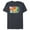 Navy Heather, variant on Deadpool Nerdy Thirty Living Forever in the 90s - Short Sleeve Blended T-Shirt for Adults - Customized-Black