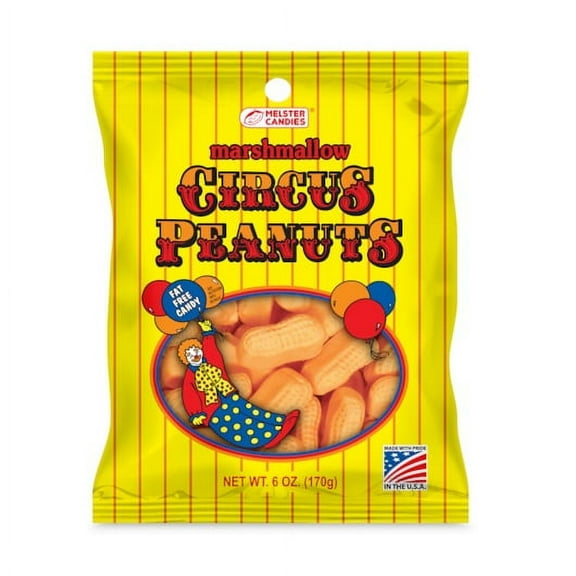 Melster Circus Peanut Candies, 6 oz Bag [1 Bag]