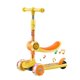 thumbnail image 1 of Patinete de 3 Ruedas Yashi Aleación de Aluminio Altura Ajustable Luz Intermitente Amarillo, 1 of 5