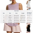 thumbnail image 3 of Workout Tops for Women Back Mesh Crewneck Sleeveless Shirts Summer Loose Gym Yoga Breathable Tops,Sizes S-2XL, 3 of 9