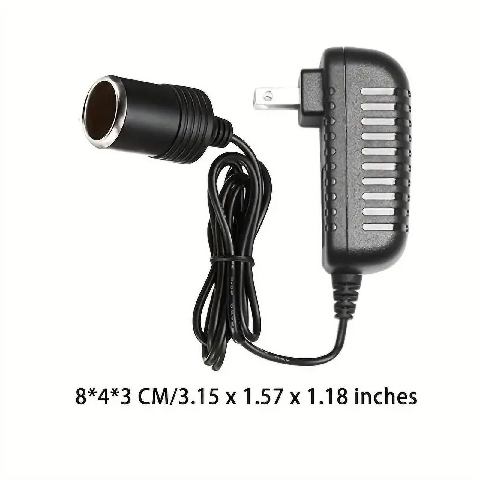 car cigarette plug to wall adapter Car Cigarette Lighter Converter Plug Adapter 110V-240V AC Wall Power To 12V  DC,New 110V - 240V AC Plug To 12V Car Lighter Converter Socket Adapter,1Pc