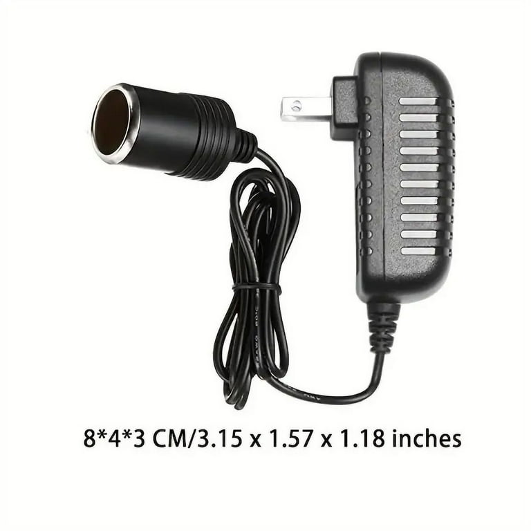 240v to 12v cigarette lighter socket Car Cigarette Lighter Socket 110-240V to 12V AC/DC Power Adapter 2A 24W