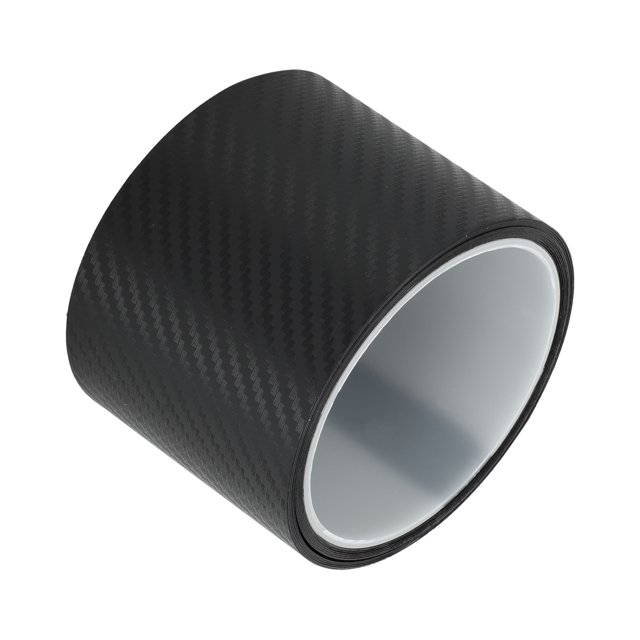 Ofertas Únicas 2.76"x118" Tira de Umbral 3D para la Mayoría de los SUV de Automóviles Patrón de Fibra de Carbono Negro Anti Rayones