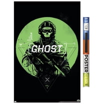Call of Duty: Modern Warfare 2 - Ghost Emblem Wall Poster, 22.375" x 34"