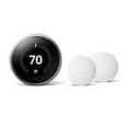 thumbnail image 2 of Nest Learning Thermostat Nest Termostato Wi-Fi inteligente de acero inoxidable y sensor de temperatura Paquete de 2, 2 of 3