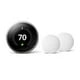 thumbnail image 2 of Nest Learning Thermostat Nest Termostato Wi-Fi inteligente de acero inoxidable y sensor de temperatura Paquete de 2, 2 of 3