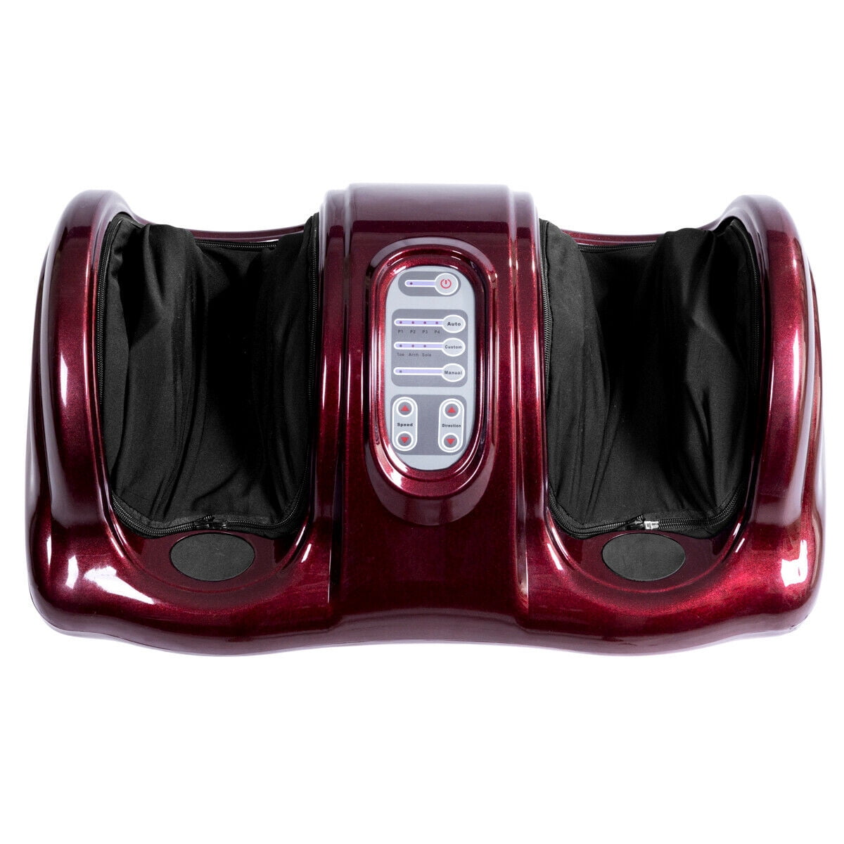 Costway Shiatsu Foot Massager Kneading and Rolling Leg Calf Ankle with Remote Burgundy