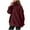 Wine, variant on yillto Women Fleece Sweatshirts Sherpa Fuzzy Tops Quarter Zipper Stand Collar Pullover Thick Sweatshirt