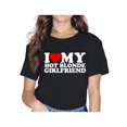 thumbnail image 1 of [100% Cotton] I Love My Hot Blonde Girlfriend I Heart My Blonde Hot GF T-Shirt - Trendy T-shirt,Graphic Print T-Shirt, 1 of 6