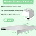 thumbnail image 3 of AIWFL Stainless Steel Stove Top Cover, 30.7" x 22" (Large Size) Noodle Board for Gas Electric Stoves, Comes with Non-Slip pad, Silver, 3 of 10