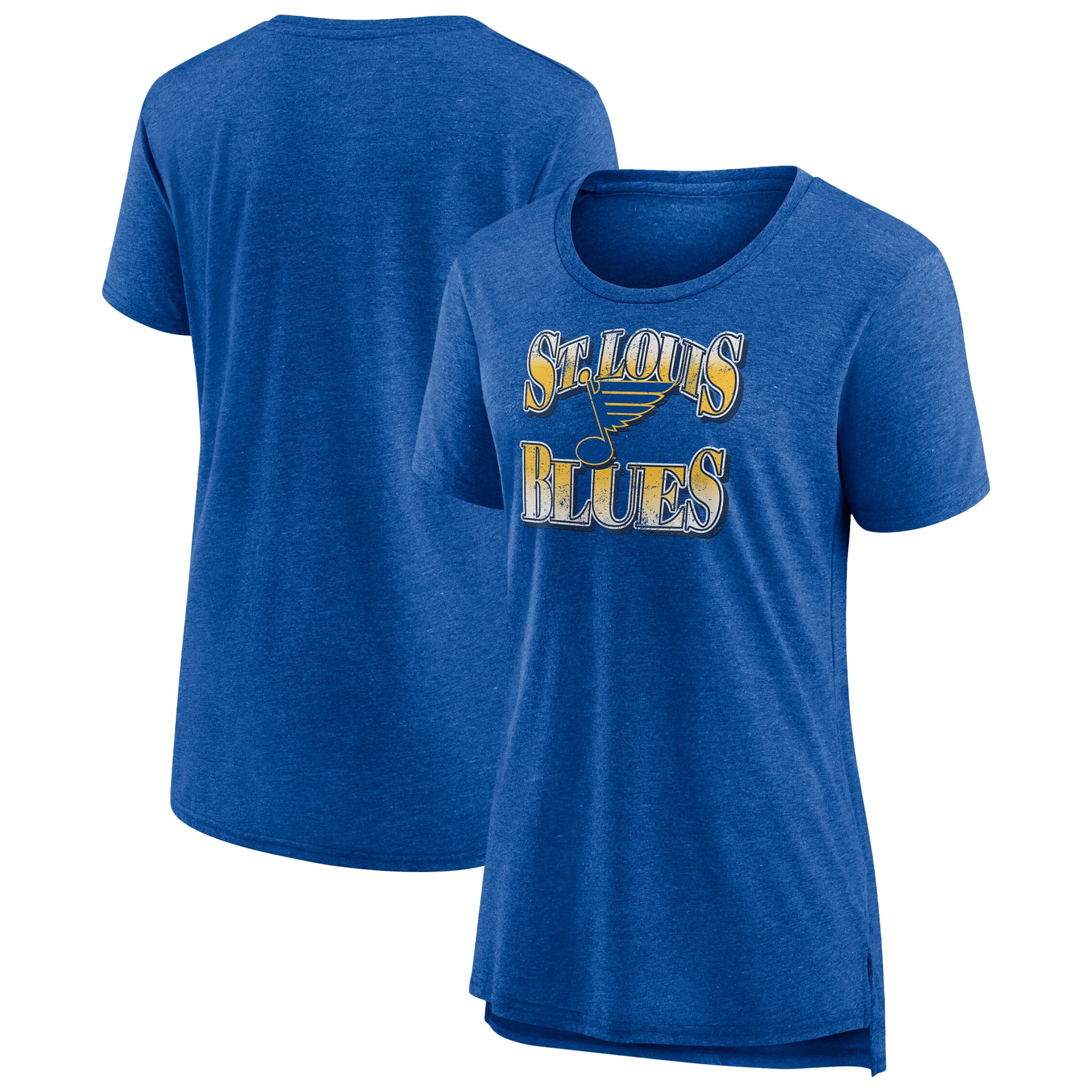 Women's Fanatics Royal St. Louis Blues Hit the Ice Tri-Blend T-Shirt