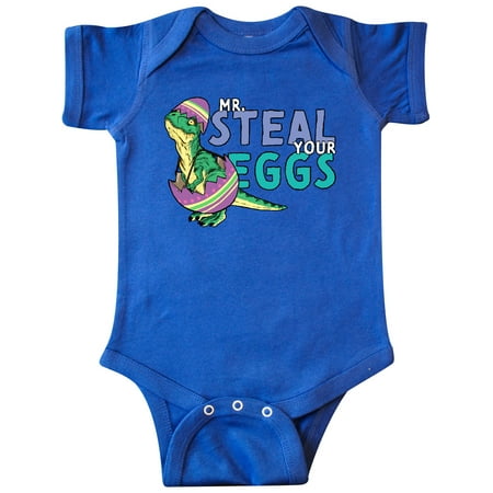 

Inktastic Easter Baby T-Rex disguised as Mr. Steal your Eggs Gift Baby Boy or Baby Girl Bodysuit